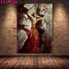 Beautiful and Charming Witch Wall Art Canvas Painting Goddess Surrealism Art Poster