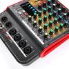 Мини-аудиомикшер MG4 с DSP-эффектом, фантомное питание 48В, 3-полосный эквалайзер, портативный, с USB, микшерная консоль