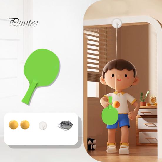 Indoor Hanging Table Tennis Trainer Portable Table Tennis Exerciser Self-Workout Set Hanging Ping Pong Training Sparring Device for Kids Adults