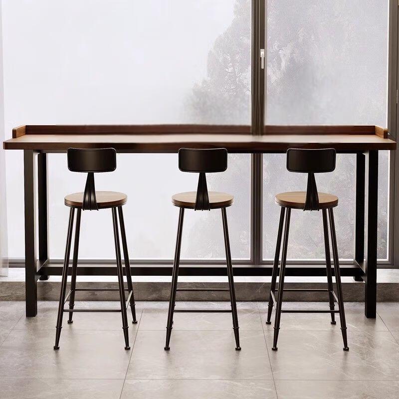 WEZHO Balcony Bar Table Set with 3 Chairs