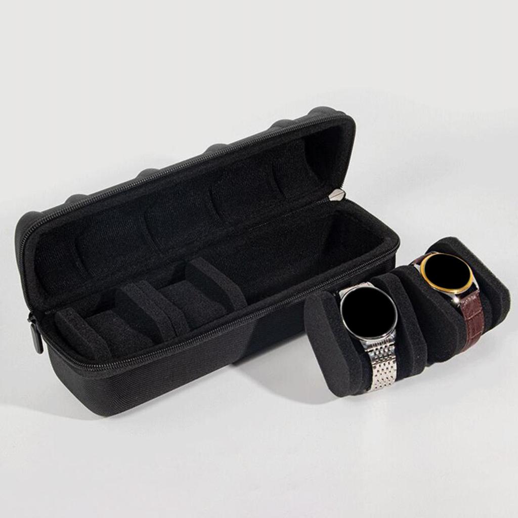 Watch Box Organizer For Men Women Watches Travel Case Portable Storage Watch Display Holder for Wristwatches and Smart Watches