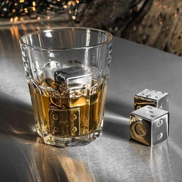 Многоразовые кубики льда для сыра (4 штуки) металл из нержавеющей стали