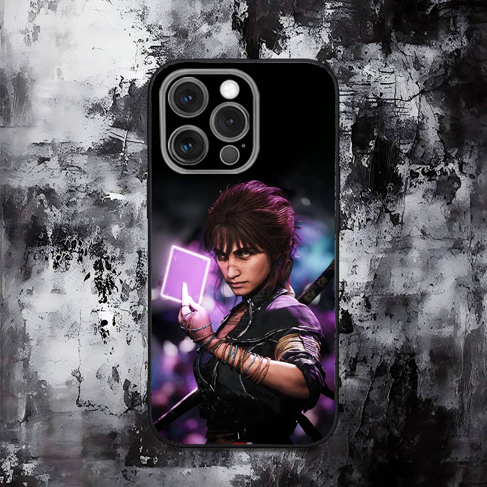 Clair Obscur Expedition 33 Phone Case For iPhone 16,15,14,13,12,11,Pro,Max,Plus,X,XS,SE,E,Mini,Soft Silicone Black Case