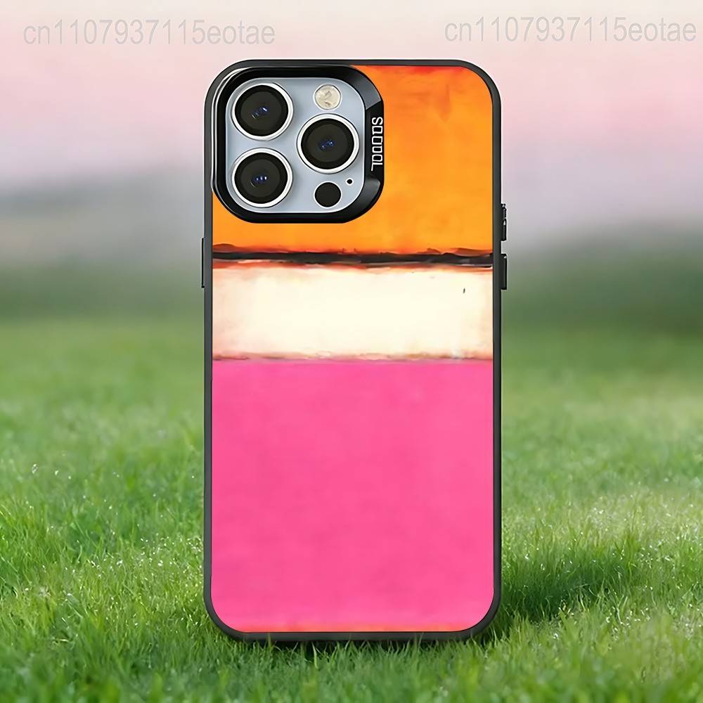 Mark R-Rothko Art  Phone Case For iPhone 17,16,15,14,13,12,11,Pro,Max,Plus,E,Air,Mini Black IMD Cover