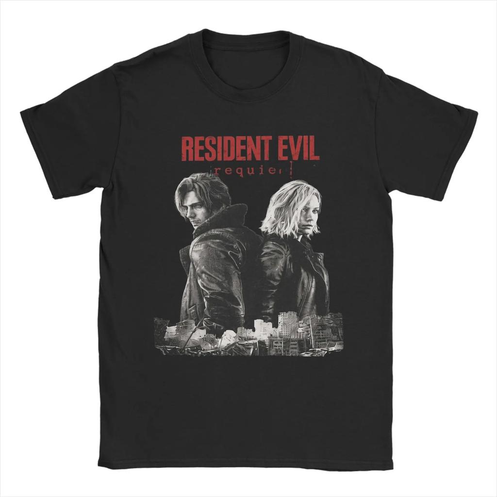 Футболка Resident Evil "Requiem" Клэр Рэдфилд, Унисекс, Уличная одежда для фанатов игр, Повседневная футболка с коротким рукавом, 100% хлопок