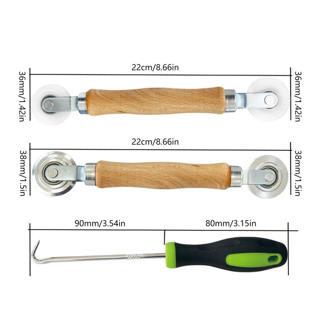 Инструмент втягивающий механизм для ремонта оконной сетки, инструмент для ремонта шлицевого ролика, инструмент втягивающий механизм для резинового шнура, двойное колесо, сетчатая дверь