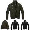 Stylish Men's Military Jackets With Casual Collar And Zipper Closure For Autumn