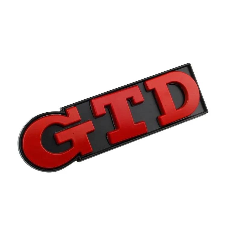 BOM1 2025 Hot Car 3D Metal GTD Badge Body Front Grill Trunk Emblem Sticker For Volkswagen VW Golf 3 4 5 6 7 7.5 MK4 MK5 MK6 MK7 GTD C VA8 vngk1