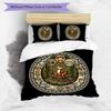 Snake Symbolism Mandala Pattern Bedding,Quilt Set Quilt Cover Pillowcase Home Birthday Gift (1*duvet cover+2*pillowcase,without core)