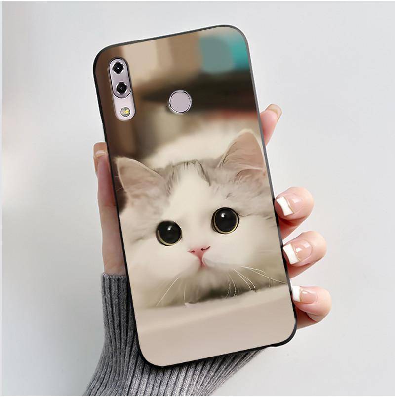 Чехол для Asus ZenFone 5 5z ZS620KL ZE620KL Capa Coque Милый Мультяшный Рисунок Чехол Защитный Чехол Мягкий Силикон Черный Корпус