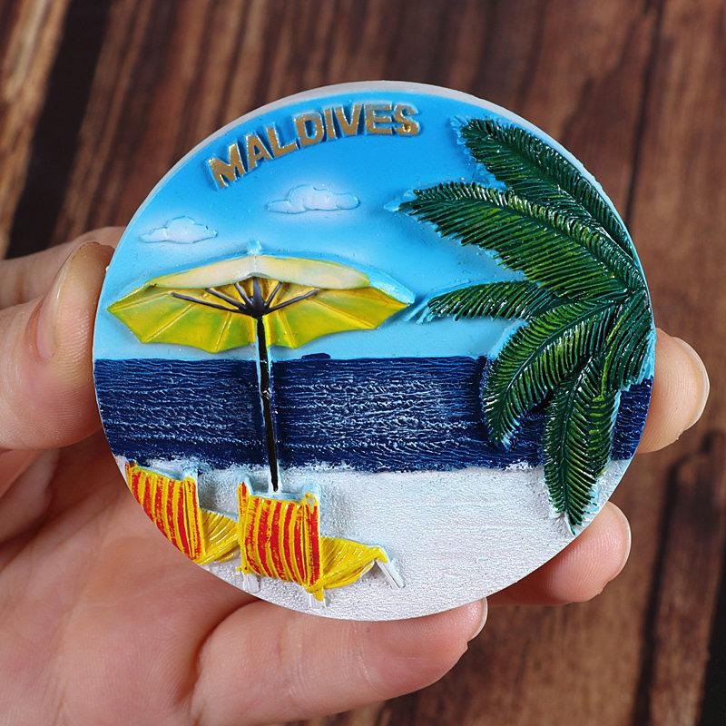Корея девушка карта Япония Архитектура Мальдивы 3d магнит на холодильник Гавайи пляж Америка США туризм сувенир коллекция подарок домашний декор