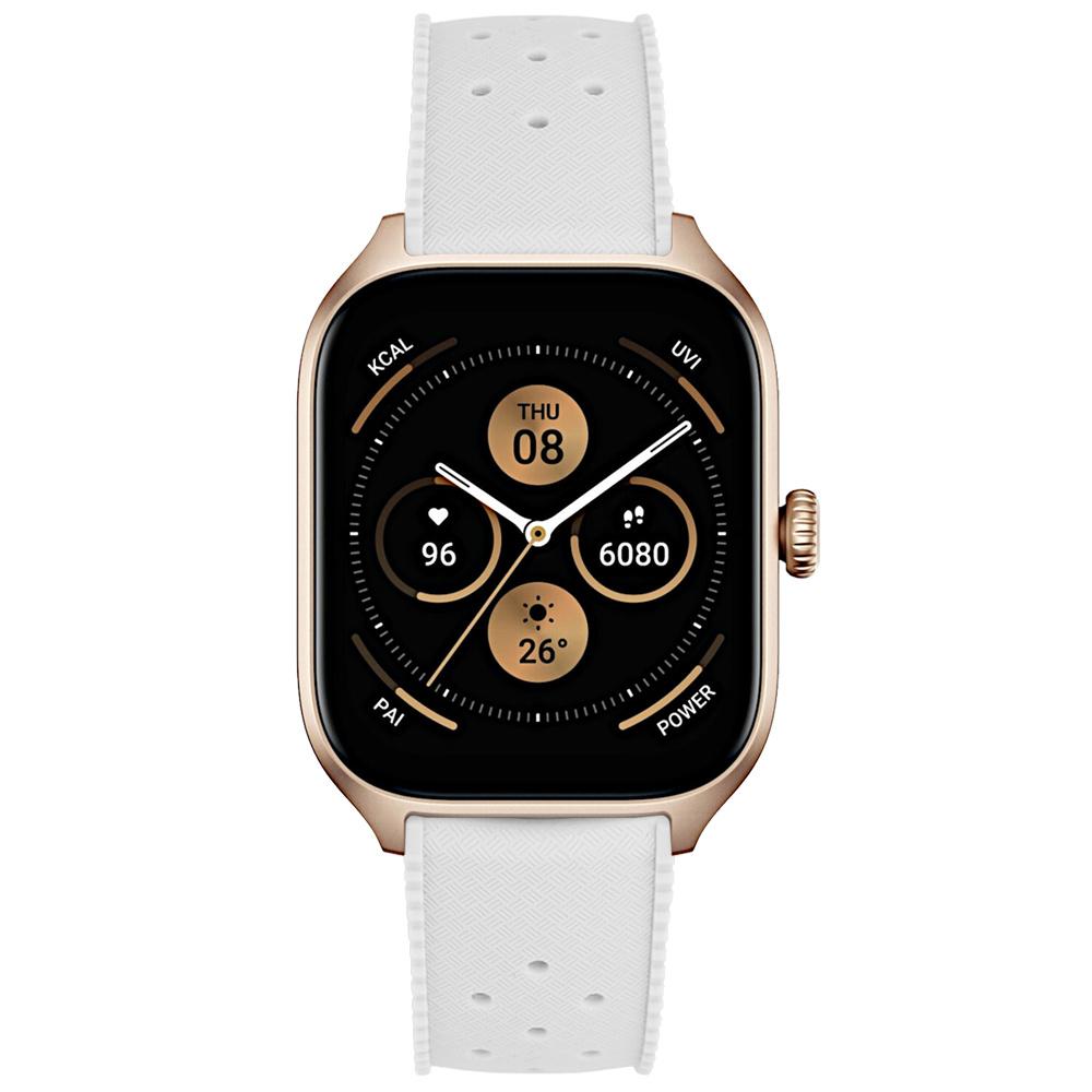 ERBORD Universal Silicone Strap 20mm, Tropic, White / Gold Buckle