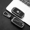 Кожаный чехол из термополиуретана из цинкового сплава, складная сумка для ключей с дистанционным управлением для Renault Logan 2 Stepway Sandero Clio 5 Arkana Captur Kadjar 2019 2020 2021