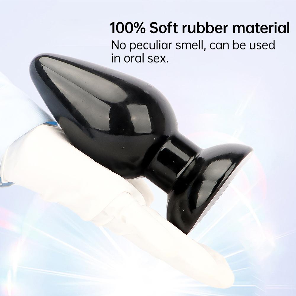 Большая анальная пробка Секс-игрушки Анальные дилдо Черный пенис ПВХ Реалистичный член Фистинг Пеггинг