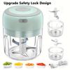 250ml Electric Mini Garlic Chopper USB Meat Grinder Garlic Masher Machine Sturdy Durable Crushed Ginger Vegetable Crusher Kitchenware