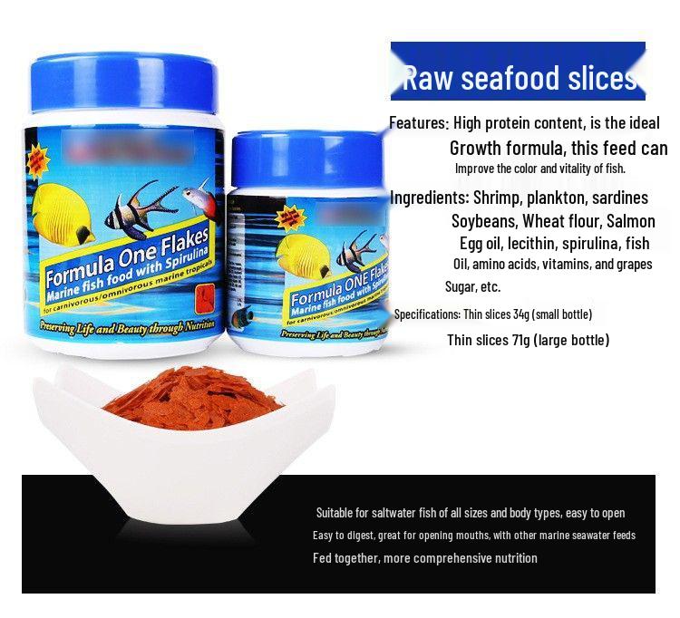 US Ocean Saltwater Fish Food: Brine Shrimp & Spirulina Flakes & Pellets
