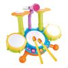 Interactive Drum Set with Built-in Microphone for Toddlers, Musical Toy Early Learning