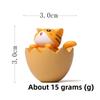 Cute Cartoon Eggshell Cat Mini Model For Desk Decor And Gift Ideas