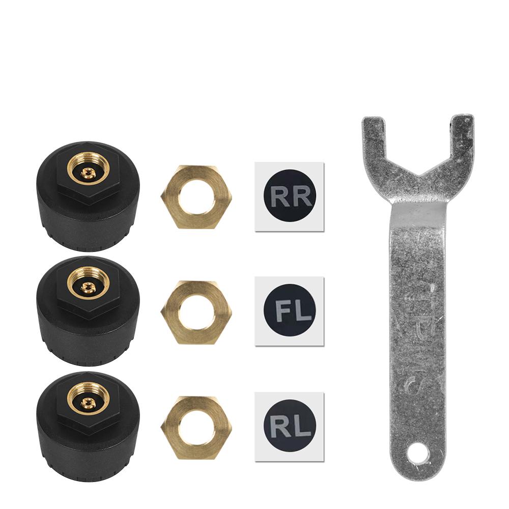 Система контроля давления в шинах, внешние датчики давления в шинах автомобиля, TPMS, водонепроницаемое приложение для мобильного телефона, дисплей Bluetooth 5,0, Android/IOS