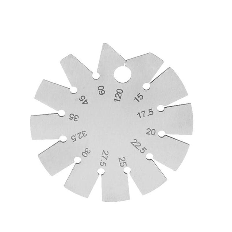 Измеритель угла наклона из нержавеющей стали, транспортир для измерения угла наклона лезвия ножа в диапазоне 15-120 градусов