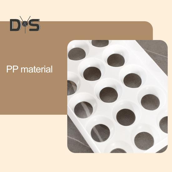 15-секционный ящик для хранения яиц, поддон для яиц в холодильнике, большая вместимость, высокая устойчивость, складной, экономящий место, органайзер для яиц в холодильнике