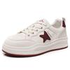 Leather women's versatile white shoes 2026 new breathable and lightweight soft-soled student board shoes lace-up women's shoes