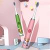 Child's USB Sonic  Electric Toothbrush Rechargeable Colorful Cartoon Brush Kids Automatic IPX7 Waterproof With Replacement Heads
