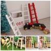 Wooden Wooden Ladder Dollhouse Miniature Model Creative Figurine Stairs Toys  Pretend Play Toys