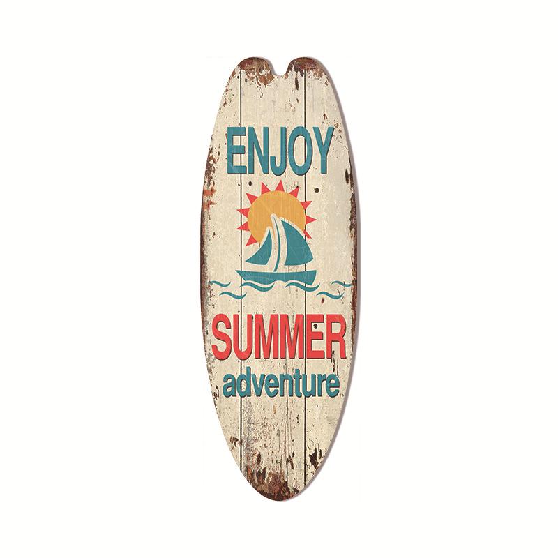 Гавайская подвеска в виде доски для серфинга, пляжное настенное украшение, вывеска