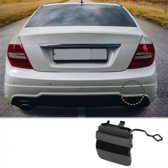 1pc Car Rear Right Bumper Towing Tow Eye Hook Cover Cap Primer For Mercedes-Benz