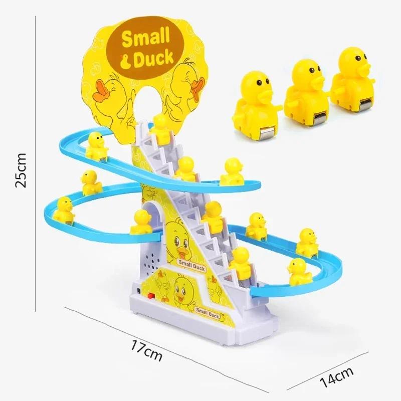 Children's Ducklings Climb Stairs Cute Ducks Climb Stairs Baby Electric Singing Toys Duck Slides