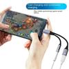 Адаптер OTG 2-в-1 USB C - Aux аудиокабель 2-в-1 USB Type C аудиокабель для телефона/наушников