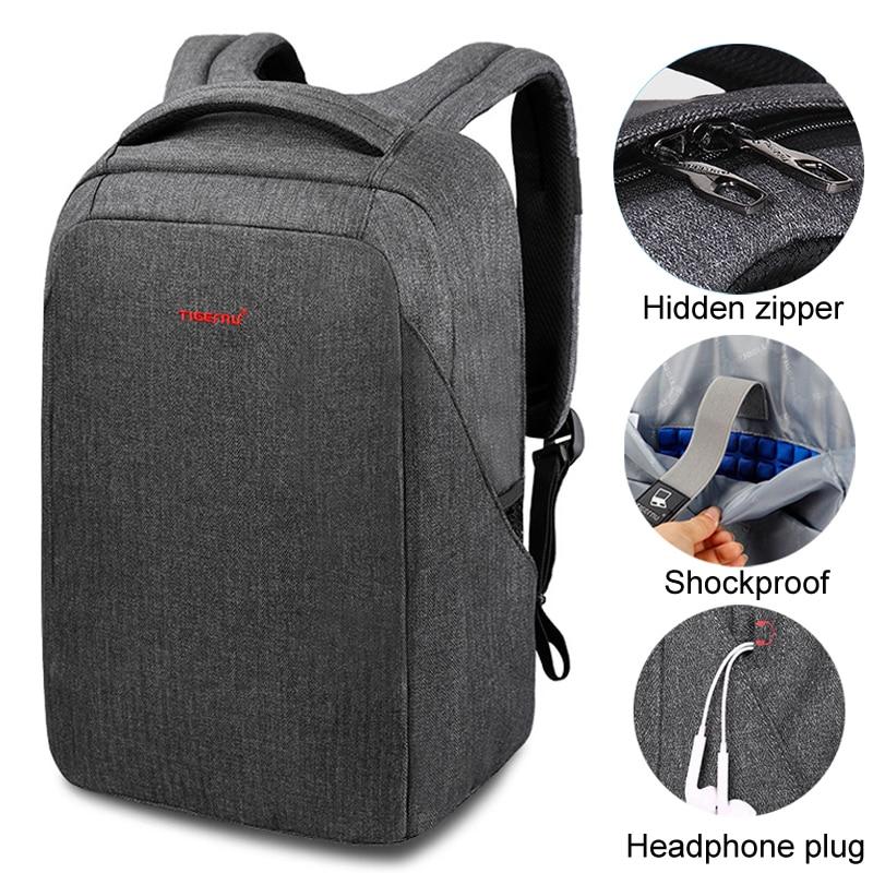 Tigernu модный мужской противоугонный противоударный 15,6-дюймовый рюкзак для ноутбука с USB-зарядкой, дорожный мужской Mochilas, повседневная школьная сумка для мальчиков