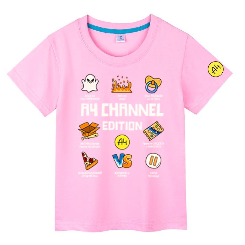 A4 Print Cartoon Merch Lamba Tshirts Summer Cotton Boy Girl Short Sleeves Tshirts Casual Kids Tees Costume Tops Cute Gift