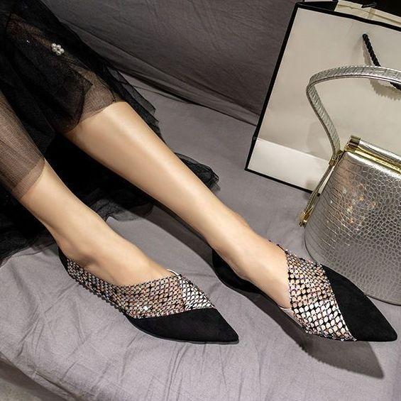 Модная обувь для женщин, сексуальная стриптизерша с кристаллами, женские туфли на плоской подошве, ремешки со стразами и бриллиантами, лето 2024, удобная и элегантная весна 2020 года