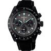 SBDL105 (PROSPEX SPEEDTIMER The Black Series Solar Chronograph Men's Nylon Band) Round Watch