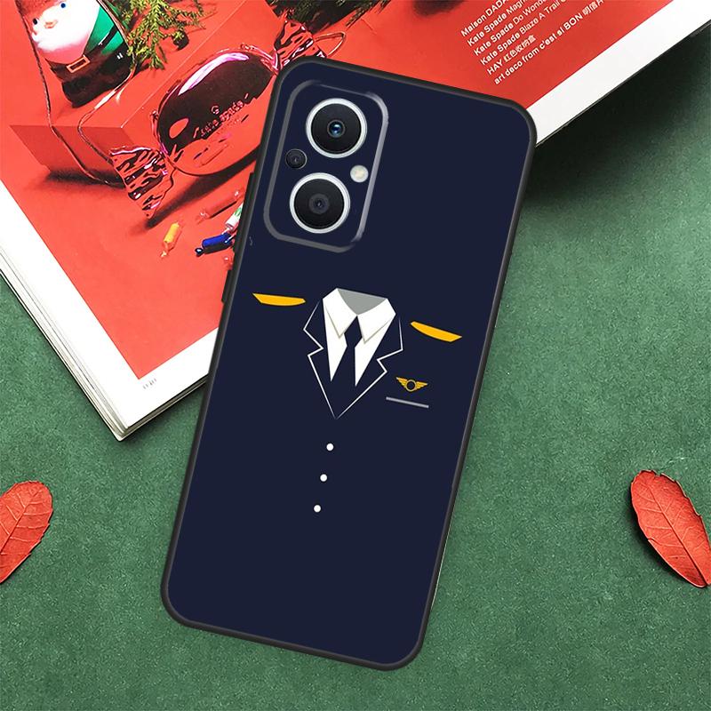 Чехол для OPPO Reno 5Z 4Z 2Z 8T 4 5 6 8 7 Lite 10 Pro OPPO Find X6 Pro X2 X3 X5 Lite с изображением кокарды пилота самолета