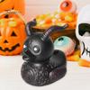 Gothic Duck Figurine Punk Deathrock Satanic Black Duck Resin Statue Sculpture Home Office Desktop Decoration Halloween Party Ornament