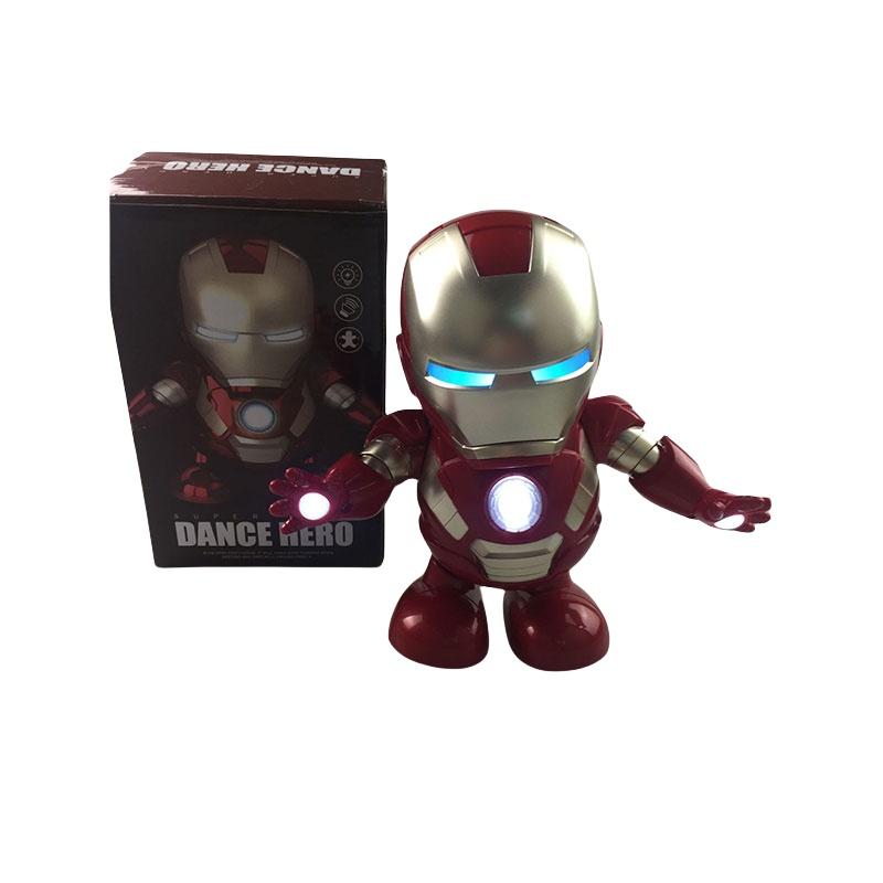 Танцующий герой Бамблби Бэтмен Человек-паук Оптимус Прайм Электрическая игрушка-робот для детей