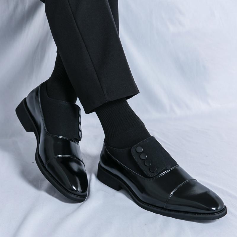 Кожаная обувь Мужская Повседневная Лоферы Роскошный Дизайн Слипоны Мужские Туфли для Платья Досуговый Стиль Большой Размер Хорошая Износостойкая Подошва