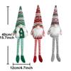 Faceless Style Knitted Gnome Doll 40cm Length Christmas Gnome Decor  New Year Celebration