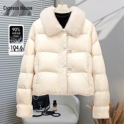 Женский короткий пуховик Sibaishe на пуговицах