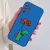Милый Чехол для Телефона J-Jogumans Динозавр Черный Силикон Мягкий Для Samsung S25, S24, S21, S22, S23, S30, Ultra, S20, Plus, Fe, Lite
