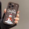 Силиконовый чехол для телефона Merry Christmas Cartoon Snowmen для iPhone 16 15 14 13 12 11 Pro Max XS Max X XR 8 7 Plus SE3, мягкий противоударный бампер, задняя крышка
