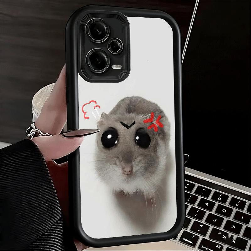 Чехол для телефона Xiaomi Redmi Note 15 14 13 Pro Plus Смешной Грустный Хомяк Мем Оболочка 12S 11 11S 11T 5G 14S Мягкий Силикон Funda