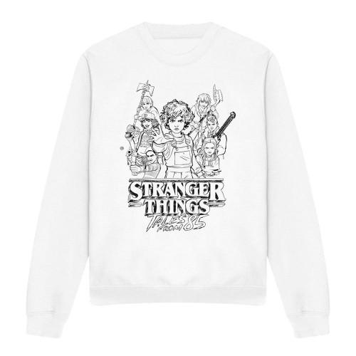 Stranger Things: Tales from ´85 Unisex Adult Group Sketch Sweatshirt