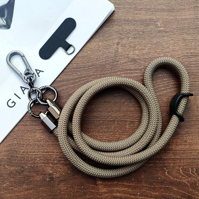 Universal Crossbody Lanyard Strap For Samsung S24 A55 A35 Phone Case Cover Sport Climbing Colorful Nylon Single Cord 120CM Rope
