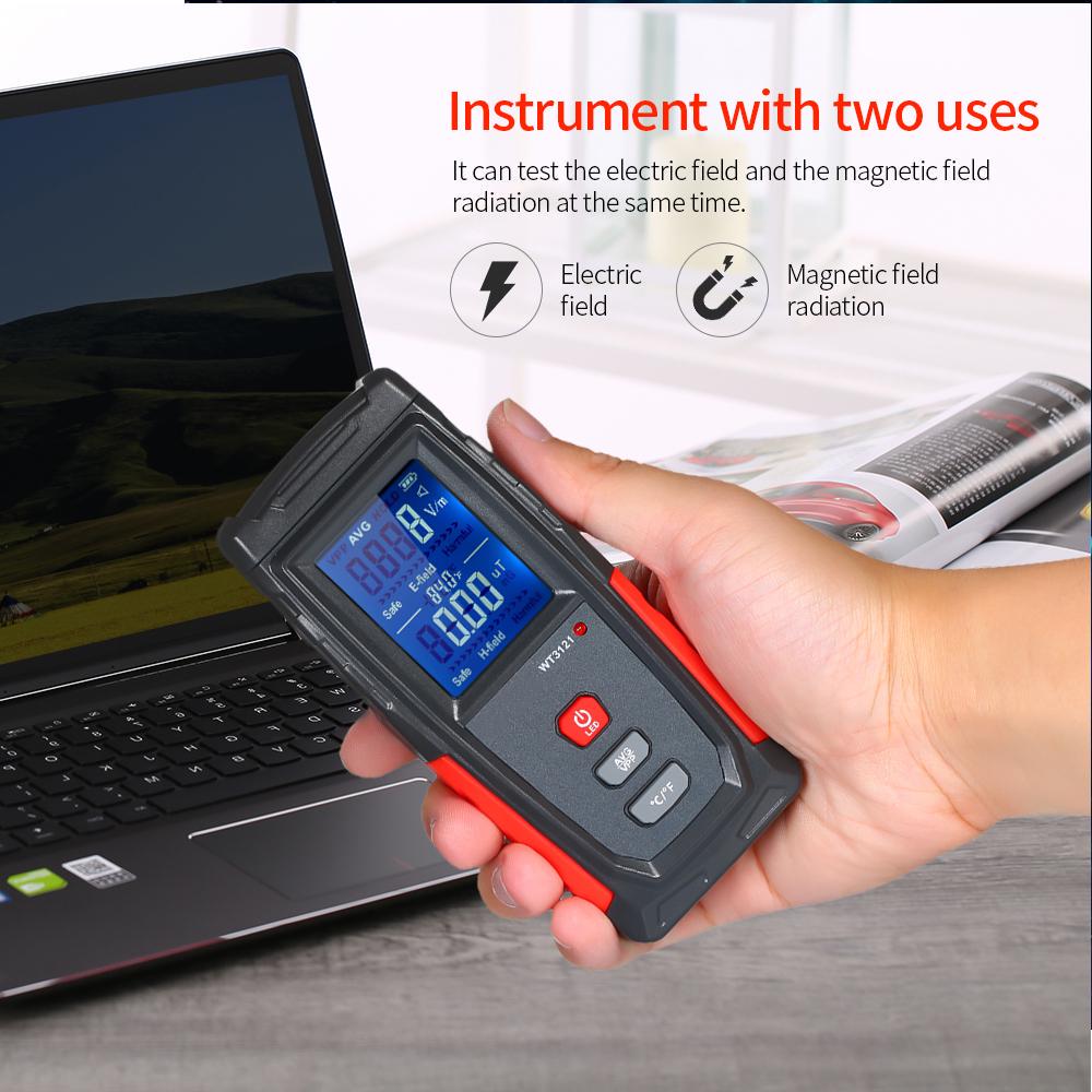Wintact High Precision Handheld Mini Digital LCD EMF Tester Electromagnetic