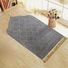 Soft Worship Kneel Travel Prayer Rug Non-slip Prayer Mat Flannel Carpet for Muslim Ramadan Embossing Floor Carpets Portable