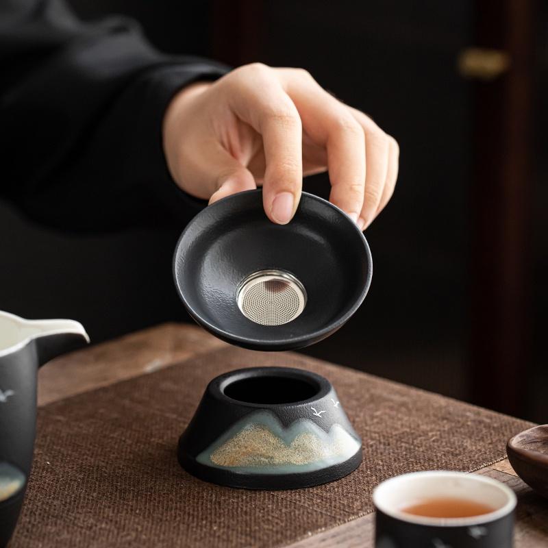 Керамическое ситечко для чая, фильтр для чая, фильтр для чая Юаньшань, аксессуары для чайного набора Кунг-фу